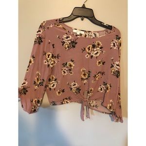 Floral crop top